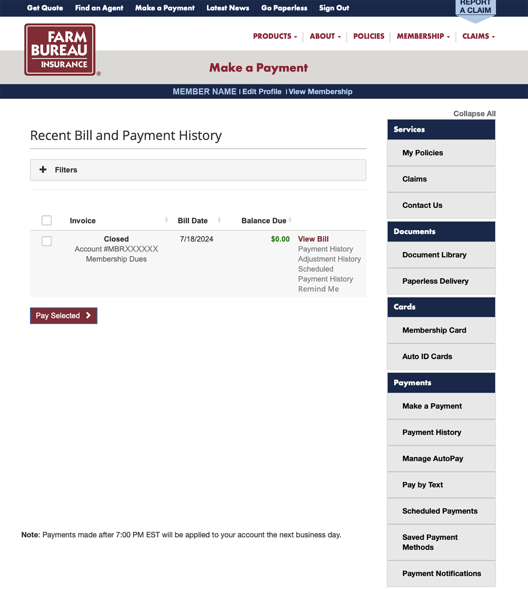How to set up auto pay - step 1
