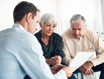 Senior Couple Gets Financial Advice Thumbnail